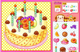 韓国ゲーム パティシエのケーキ